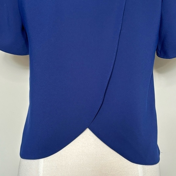 Amanda Uprichard Delaney Blue Split Back Top, Size P/XS - Picture 7 of 12